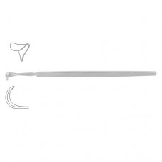 Cushing Retractor / Saddle Hook Stainless Steel, 24 cm - 9 1/2" Blade Size 12 mm